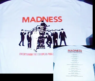 Madness - Size Xxl - Europe Tour 2014 T Shirt - Mint - Suggs Ska 2 Tone Kix79 • £19.99