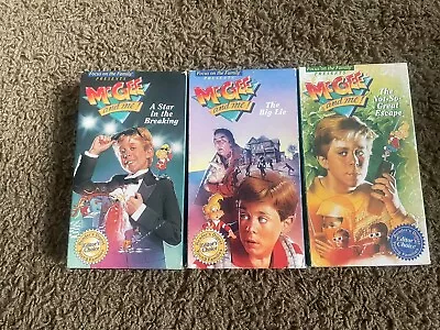 Lot Of 3 McGee And Me VHS Video Tapes Vintage 80s 90s GUC Christian Kids Family • $15