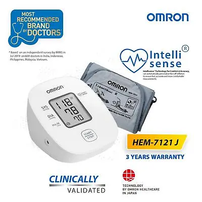 New Omron HEM-7121J Upper Arm Automatic Blood Pressure BP Monitor BP Machine • $93.49