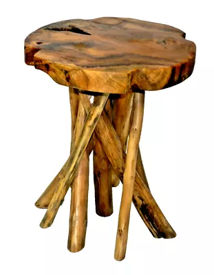 Natural Live Edge Burl Wood Slab Table • $349.99