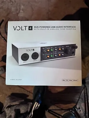 Universal Audio Volt 4 4-in/4-out USB C Audio Interface W/Built-In Mic Preamps • $150