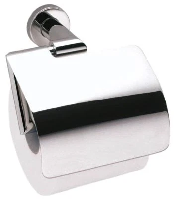 $27 • Buy New Toilet Paper Roll Holder With Lid / Hood - Rh - Polished Stainless Steel