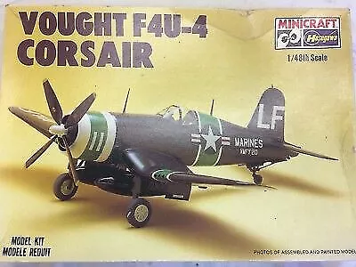 Minicraft 1186 1:48 Vought F4U-4 Corsair Model Airplane Kit • $12.74