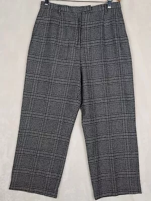 Amanda Smith Womens Pure Wool Dress Pants Size 16 High Rise Straight Crop Leg • $15.88
