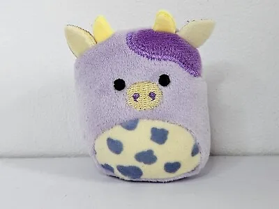 Bubba Cow Squishville 2” By Squishmallow Purple Spotted Cow • £4.99