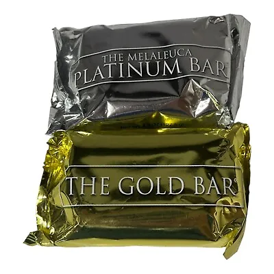 Melaluca 4.5 Oz Soaps Gold Citrus Scent Platinum Apricot Bar Glycerin Bath Bars • $12.99