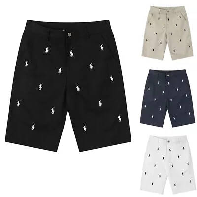 Polo Ralph Lauren Stretch Classic Fit Shorts Pants Black/White/Khaki/Navy Blue** • £25.19