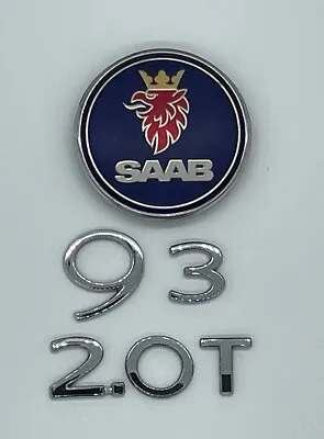 1998 - 2007 Saab 9 3 2.0t Rear Tailgate Trunk Lid Emblem Logo Badge Nameplate • $31.99