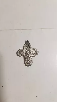 Vintage Silver Tone Cross Pendant Or Key Chain Qty 1 • $10