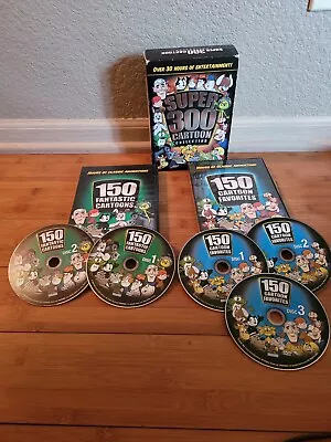 Vintage 2009 Super 300 Cartoon DVD Collection Over 30 Hours( Missing A Disc) • $14.99