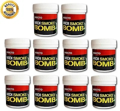 Largest Insect Killer Smoke Foggers Bombs Available Kills BedBugs Flea+More15.5g • £80.44