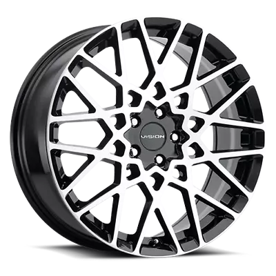 20x8.5 Vision 474 Recoil Black Machined Wheels 5x4.5 (35mm) Set Of 4 • $1084.28