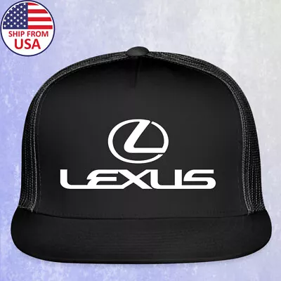 Lexus Car Racing Auto Logo Black Trucker Hat Cap Adult Size • $20.69