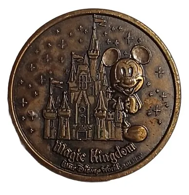 Vintage Disney World Kingdom Castle Limited Edition Mint Token Coin Medal 3670 • $19.97