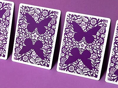 Butterfly Workers MARKED Playing Cards By Ondrej Psenicka (PURPLE) • £16.99