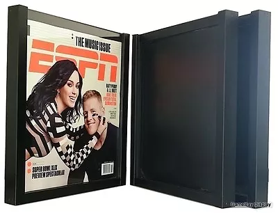 Magazine Display Frame Case Black Shadow Box ESPN Rolling Stone Lot Of 3 A • $102.50