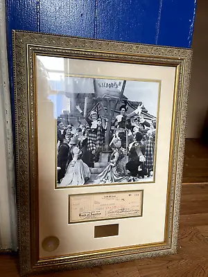 Original Signed Check Lucille Ball Framed Signature Walt Disney Co • $499.99