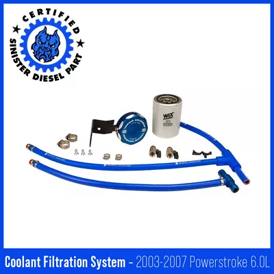 Sinister Diesel Coolant Filtration System For 2003-2007 Ford Powerstroke 6.0L • $222.99