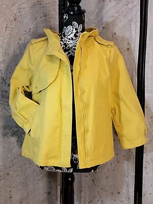 Adorable Gap Yellow Cotton Jacket 3/4 Length Sleeve SMALL • $12.99