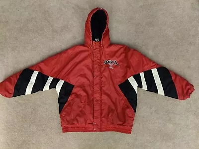 Vintage Temple Owls University Zip Up Hooded Starter Jacket X-Large • $329.99