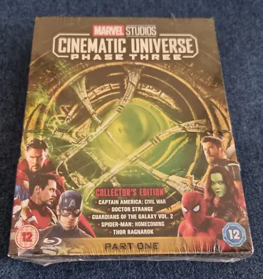 Blu Ray Boxset Marvel Studios Cinematic Universe Phase Three Part One New Damage • £12.99
