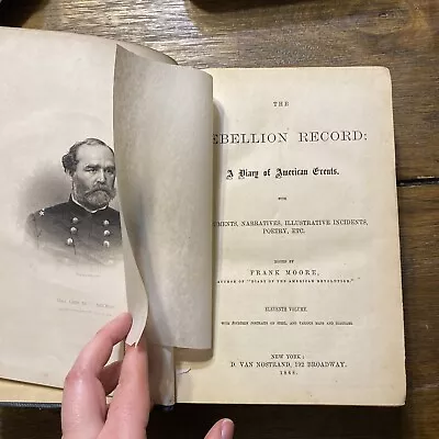 1868 Rebellion Record~Diary~poetry~civil War~confederate~battles~Arming Slaves • $30