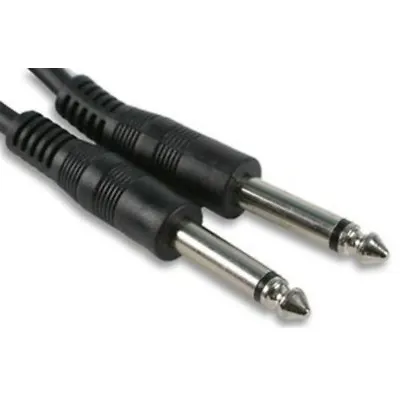 Guitar Lead Amp Cable 6.35mm 1/4 Inch Mono Jack Plug 6.3mm Keyboard Straight • £2.99