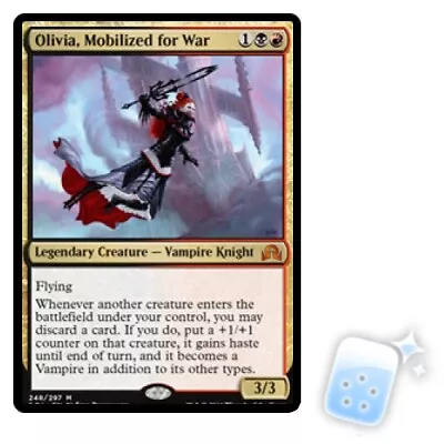 OLIVIA MOBILIZED FOR WAR Shadows Over Innistrad SOI Magic MTG MINT CARD • $1.59