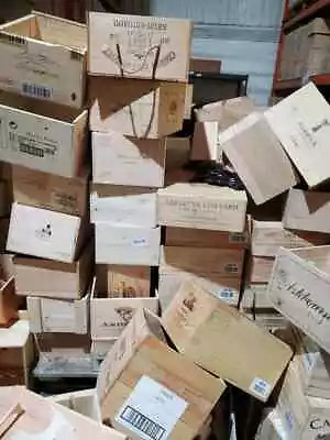 £34.95 • Buy BARGAIN WOODEN WINE BOXES X 5  - Crates For Vintage Shabby Chic Home Storage *