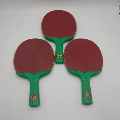 Vintage Lot Of 3 Wilson Table Tennis Ping Pong Paddles 5 Ply Rackets • $19.95