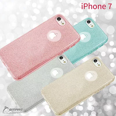 Glitter Shining Bling TPU Jelly Gel Case Cover For IPhone 6 6s IPhone 7 7 Plus • $5.99