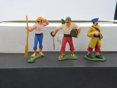 Marx 60mm Pirates Three Different Hard Plastic Germany • $20