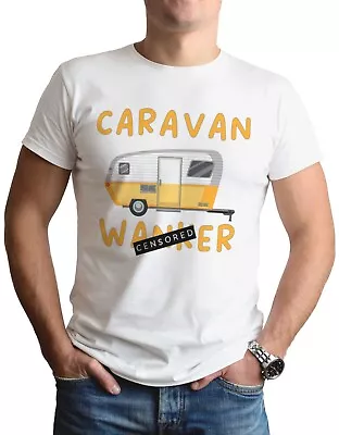 Caravan Offensive T-Shirt Funny Mens Rude Holiday Site Tee Top Joke Gift Idea • £9.99