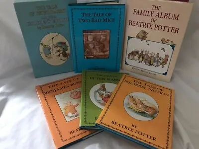 Vintage Beatrix Potter 4 Title Box Set & The Family Album All HC Books • $13