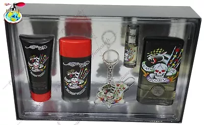 Born & Wild By Ed Hardy 5 Pieces Gift Set 3.4/3.3 Oz  For Men New In Gift Set • $54.90