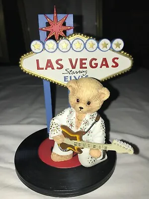 2001 ELVIS PRESLEY Las Vegas BE MY TEDDY BEAR Collection 3D Guitar FIGURINE 6  T • $30