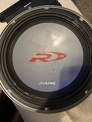 1 Alpine Swr-1542d 4000w 15  Car Audio Subwoofers Type R With 4 Ohm Dvc Sub • $160