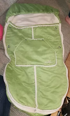 Wallaboo Buggy Pushchair Cosy Toes Footmuff Green. Faux Suade And Teddy Lining.  • £9.99