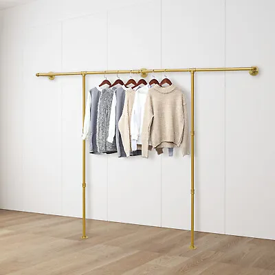 Metal Clothes Rail Stand Hanging Storage Shelf Bedroom Garment Rack Heavy Duty  • $52.25