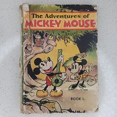 Walt Disney: The Adventures Of Mickey Mouse Book I First Edition 1931 • $649.99