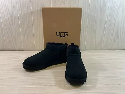 Ugg Classic Ultra Mini Boots Women's Size 8 M Black NEW • $110