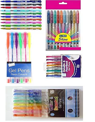 £3.25 • Buy Brand New Gel Pens Glitter Metallic Colour Scented Gel Pens Set