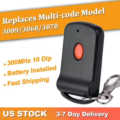 2 For Multi-Code 3089 MultiCode 308911 Linear MCS308911 Garage Gate Remote 300m • $14.99