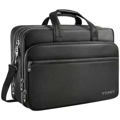 Laptop Bag Expandable Laptop Briefcases Men Fits 17.3  Laptop Case Computer Bags • $35.53