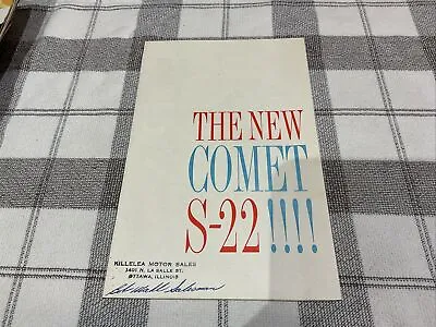 1961 Mercury Dealer Sales Folder Brochure Comet S 22 Original • $17