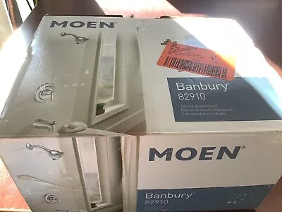 NEW Open Box MOEN Banbury 82910 1-Handle Tub&Shower Trim W/Valve Chrome B119 • $58.99