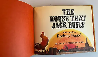 The House That Jack Built 1985 Ed. Cloth Hardcover Illustrated By Rodney Peppe • $4.99