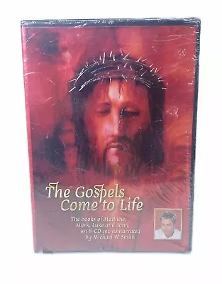 The Gospels Come To Life 8 Audio CD Set Michael Smith Vtg 2002     Torn Plastic • $15.79