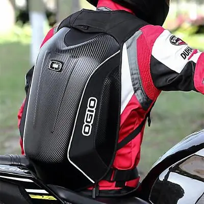 Ogio 30-48l Carbon Fiber Hard Shell Motorcycle Backpack Bags Moto Racing Knight • $157.59