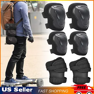 Adult Wrist Elbow Knee Pads Skateboard Roller Skate Bike Protective Gear Guard • $9.99